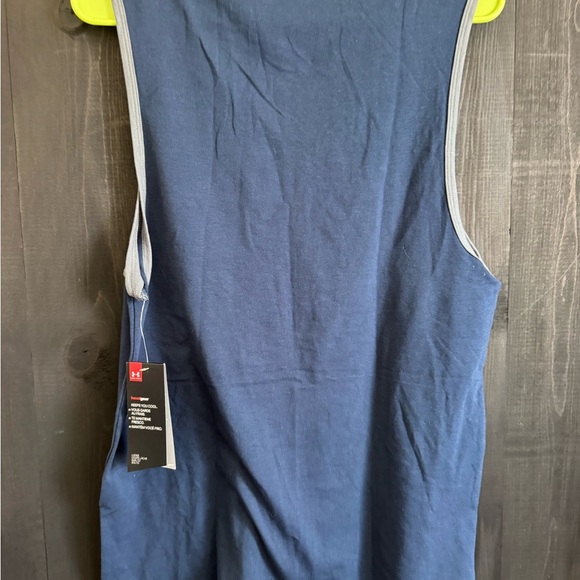 Under Armour Men's Navy and Gray Tank Top - Picture 2 of 3